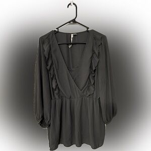 Dusty blue Lauren Conrad Blouse